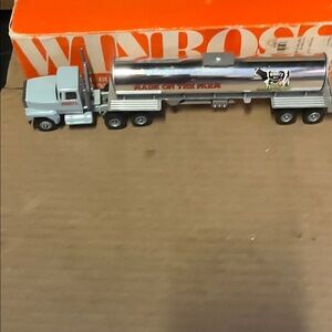 Silver and Blue Tanker Truck Hersheys